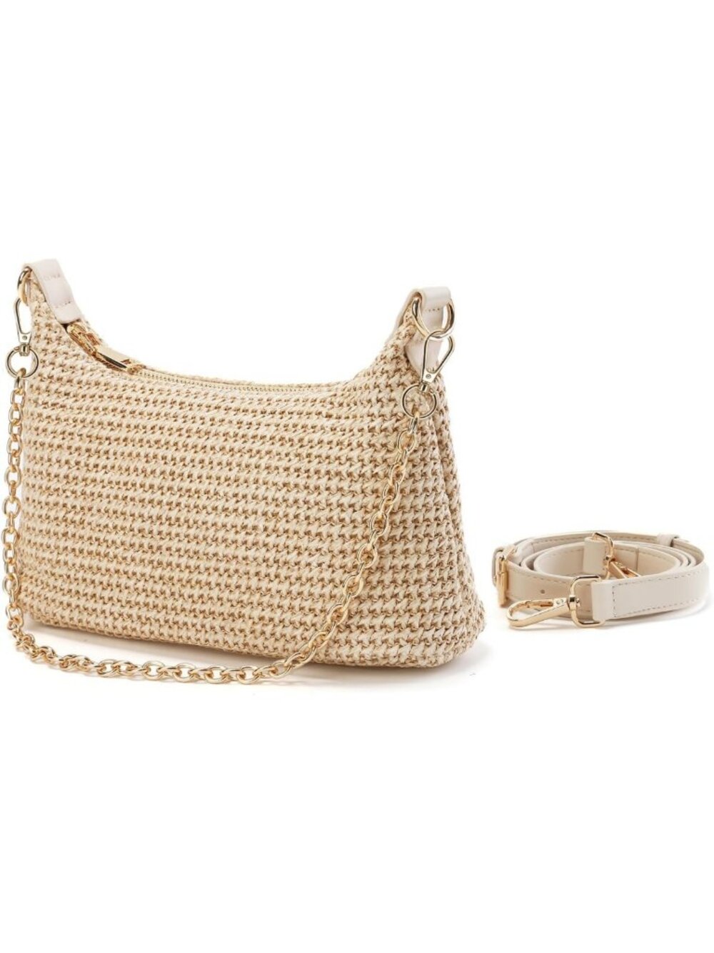 Stylish Straw Chain Bag Handbag for Women - Trendy Summer Accessory
